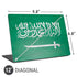 Saudi Arabia Flag Distressed Universal Laptop 12in (9.8 x 6.8in) Skin